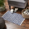 Design Imports Reflections Motif - Navy Diamonds - 2 X 3 Ft - 3 of 4