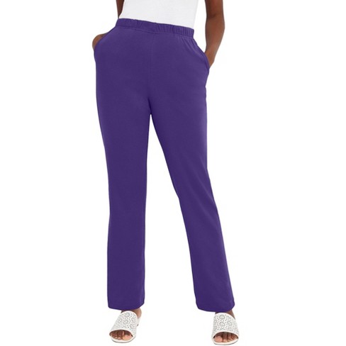 Jessica London Women's Plus Size Soft Ease Pant - 30/32, Purple