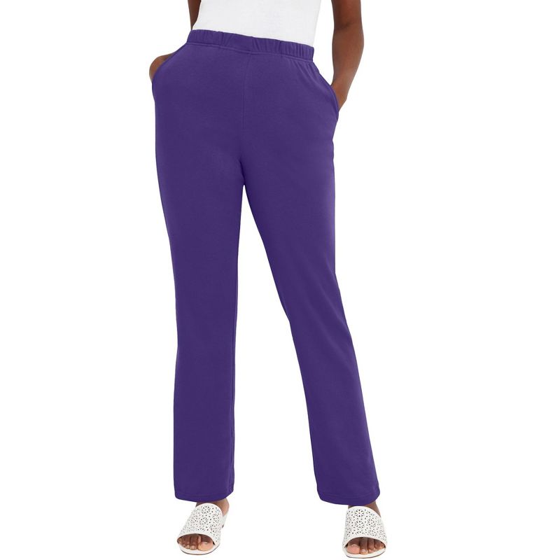 Jessica London Women's Plus Size Soft Ease Pant, 1 of 2