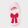Women's Cozy Fleece High Cut Pull-On Slipper Socks with Grippers - 3 of 4