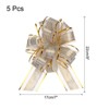 Unique Bargains Wedding Baskets Presents Large Pull Bow Bright Gift Wrapping Ribbon 5 Pcs - 2 of 4