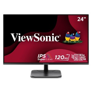 ViewSonic VA2456A-MHD 24 Inch IPS 1080p Monitor with 120Hz, Eye Care, HDMI, DisplayPort, and VGA Inputs for Home and Office - 1 of 4