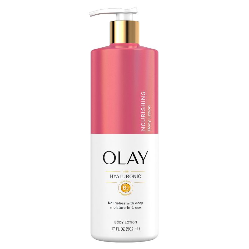 Olay Nourishing &#38; Hydrating Body Lotion Pump with Hyaluronic Acid Scented - 17 fl oz, 1 of 12