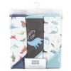 Hudson Baby Infant Boy Cotton Rich Hooded Towels, Dinosaurs, One Size - 2 of 4