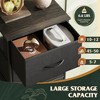 5-Drawer Tall Fabric Dresser with Wood Top, Storage Organizer Chest for Bedroom, Closet, Hallway, Sturdy Steel Frame - 3 of 4