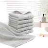 PiccoCasa 100% Cotton Soft Absorbent Oversized Cotton Face Towels 6 Pcs 13'' x 29'' - 2 of 4