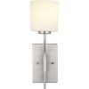 Progress Lighting Tobin 1-Light Wall Sconce, Brushed Nickel, Etched White Glass Shade - 2 of 4