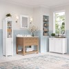 RiverRidge Home Somerset Single Door Tall Bathroom Cabinet Storage Organizer with Shelves White - 3 of 4