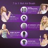 7 in 1 Hair Dryer Brush for Fast Drying/Straightening/Curling, Mutil-Use Blow Dryer Brush,Hair Dryers for Women,Millions Negative Ion,Purple - 2 of 4