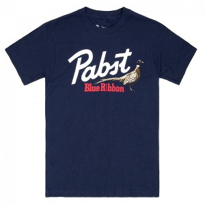 Mens Pabst Blue Ribbon Pheasant Navy Colorway T-Shirt - 1 of 2