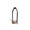 Cheung's Adrie Modern Black Glass Tube Stand Decor- Small - 4 of 4