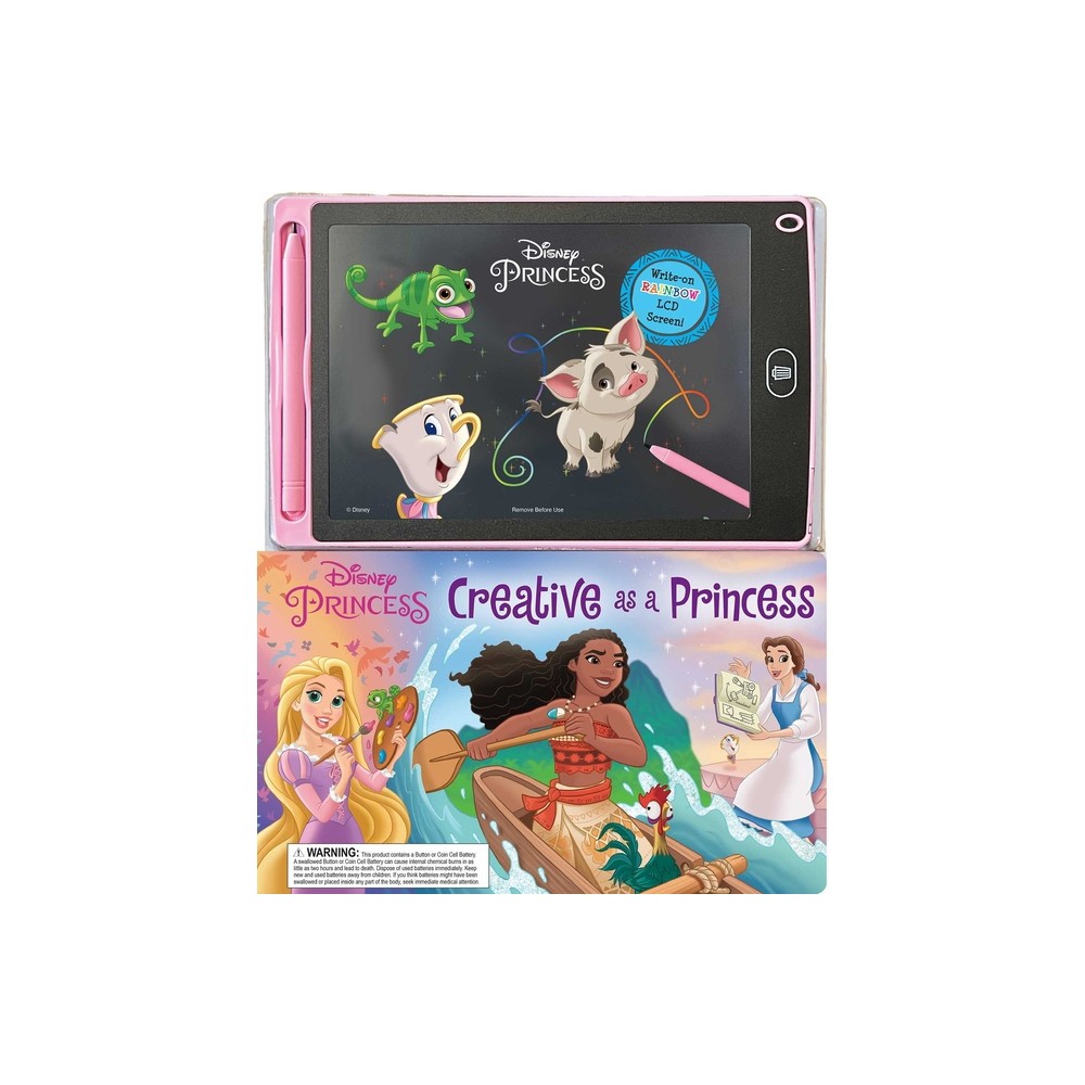 Disney Princess: Creative as a Princess - (Book with LCD Screen) by Maggie Fischer (Board Book)