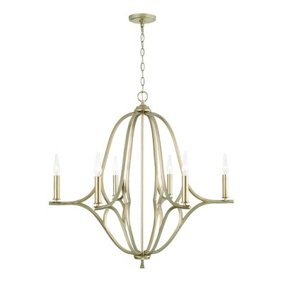 Capital Lighting Claire 6 - Light Chandelier in  Brushed Champagne