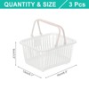 Unique Bargains Plastic Grocery Shopping Toy Organizing Mini Decorative Baskets 6.3" x 3.5" x 5.1" 3 Pcs - 2 of 4