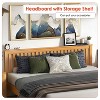 FDW Wood Bed Frame Versatile Solid Wood Mattress Foundation with 14 Wood Slats No Box Spring Needed with Headboard - 4 of 4