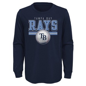 MLB Tampa Bay Rays Boys' Long Sleeve T-Shirt - 1 of 1