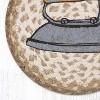 Earth Rugs Handmade Laundry Art Trivet – Round Braided Jute Mat for Farmhouse Homes - 2 of 3