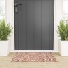 Marta Barragan Camarasa Terracotta strokes pattern Looped Vinyl Welcome Mat - Society6 - 2 of 4