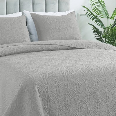 HYLEORY Quilt Set - Soft Lightweight Quilts Reversible Quilted Bedspreads 2 Piece (1 Quilt, 1 or 2 Pillow Sham)