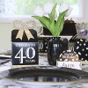 Big Dot of Happiness Adult 40th Birthday - Gold - Square Favor Gift Boxes - Birthday Party Bow Boxes - Set of 12 - image 2 of 4