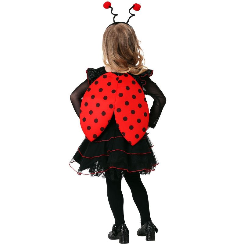 HalloweenCostumes.com Toddler Girl's Sweet Ladybug Costume, 3 of 4