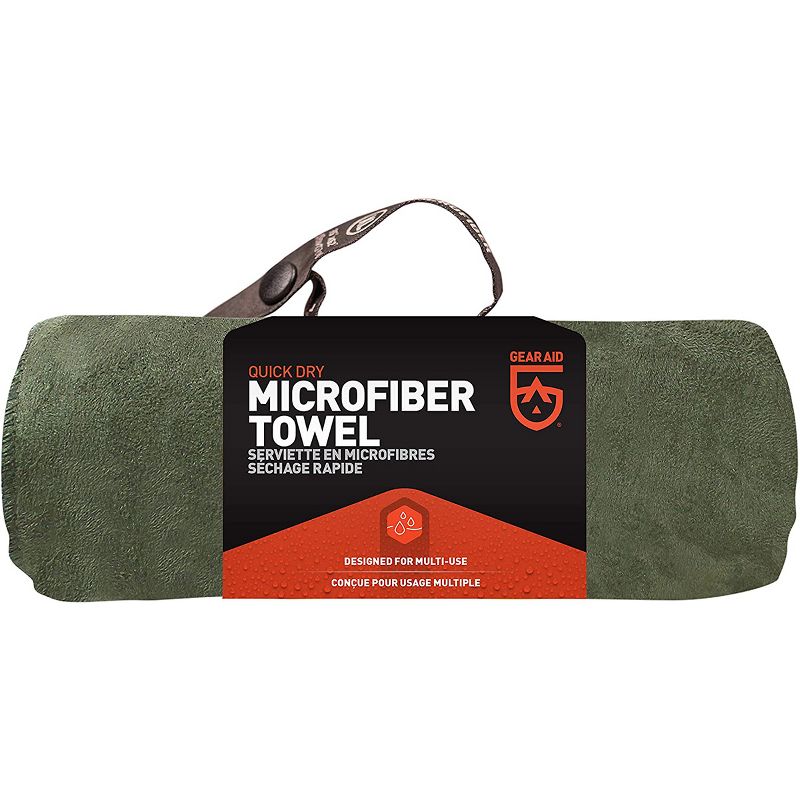 McNett Tactical Microfiber Ultra Compact Towel - Large - OD Green, 1 of 3
