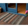 HomeRoots 3' X 5' Rust And Taupe Striped Washable Indoor Outdoor Area Rug - 2 of 4