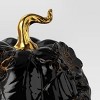 Halloween Ceramic Pumpkin Black - Threshold™ - 3 of 3