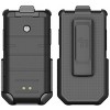Nakedcellphone Holster Case for CAT S22 Flip Phone - Ratchet Belt Clip Holder - Black - 3 of 4