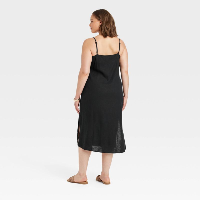 Women's Linen Slip Dress - A New Day™, 3 of 8