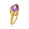 Ross-Simons 2.30 Carat Amethyst Ring in 18kt Gold Over Sterling - 3 of 4