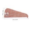 Unique Bargains Soft Cute Cartoon Pattern Hair Towel 1 Pc - 2 of 4