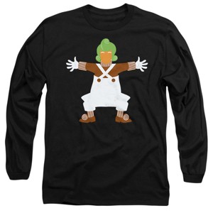 Men’s Willy Wonka And The Chocolate Factory Lone Oompa Loompa Long Sleeve T-Shirt - 1 of 4