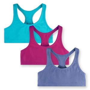 Mightly Girls Fair Trade Organic Cotton Sports Bras 3-pack - 1 of 2
