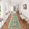 Modern Pastoral Machine Washable Area Rug Non Slip Soft Floral Butterfly Printed Indoor Floor Cover Low Pile Non Shedding Rug for Living Room Bedroom - 4 of 4