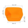 Unique Bargains Silicone Flower Shaped Reusable Cupcake Baking Cups 2.75 Inch - 2 of 4