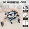 Munora 2-Wheel Small Dog Wheelchair - Lightweight Adjustable Mobility Aid for Pets 15-35lbs with 5.5" Wheels (Size S) - 4 of 4