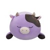 18" Alexie Purple and Black Cow with Gold Horns Squishmallows Plush - 4 of 4