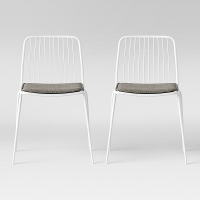 white metal chairs target