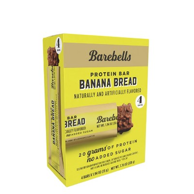 Barebells Banana Bread Nutrition Bars Protein Bars - 20g Protein - 7.76oz/4pk