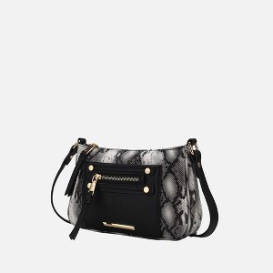 MKF Collection Essie vegan leather Snake embossed Crossbody Bag by Mia K - 1 of 4