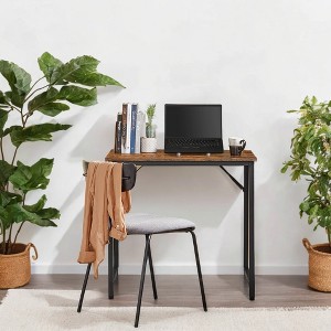 Industrial Style Computer Desk, Gaming Desk, Home Office Desk, Brown - 1 of 3