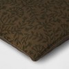 Embroidered Floral Throw Pillow Dark Green - Threshold™ - 4 of 4