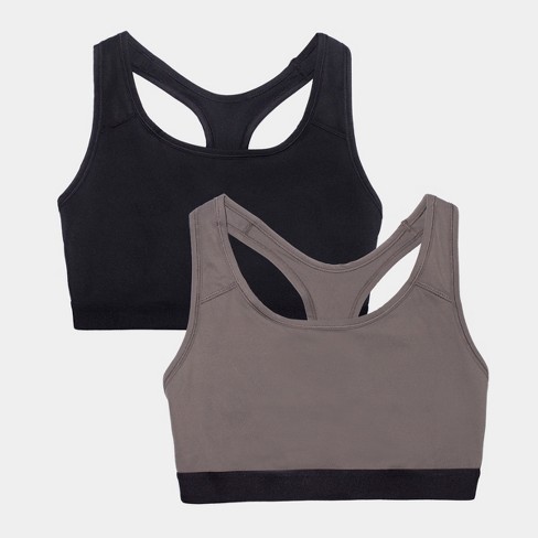 Icon Charcoal Heather 2.0, Stretchy Seamless Sports Bras