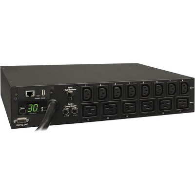 Tripp Lite PDU Switched 208V - 240V 30A 8 C13; 6 C19 L6-30P Horizontal 2URM - 14 - 2U Rack-mountable