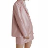 Women's Vegan Leather Blazer - Aureum - 3 of 4
