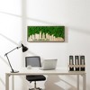 ChicFurnit Wall Art Los Angeles Moss City Silhouette Metal Decor Urban Nature Blend for Home Living Room and Office, Green, 40"*16.9"*1.58" - 2 of 4