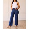 Women's The Dakota High Rise Wide Leg with Fray Hem Denim - Southern Grace - image 2 of 4