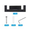 Unique Bargains Stainless Steel Wall Mounted Rectangle Decorative Double Towel Hook - 3 of 4