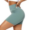 Biker Shorts Women 6" Tummy Control Workout Shorts Women with Pockets High Waisted Yoga Running Gym Spandex Compression - 3 of 4